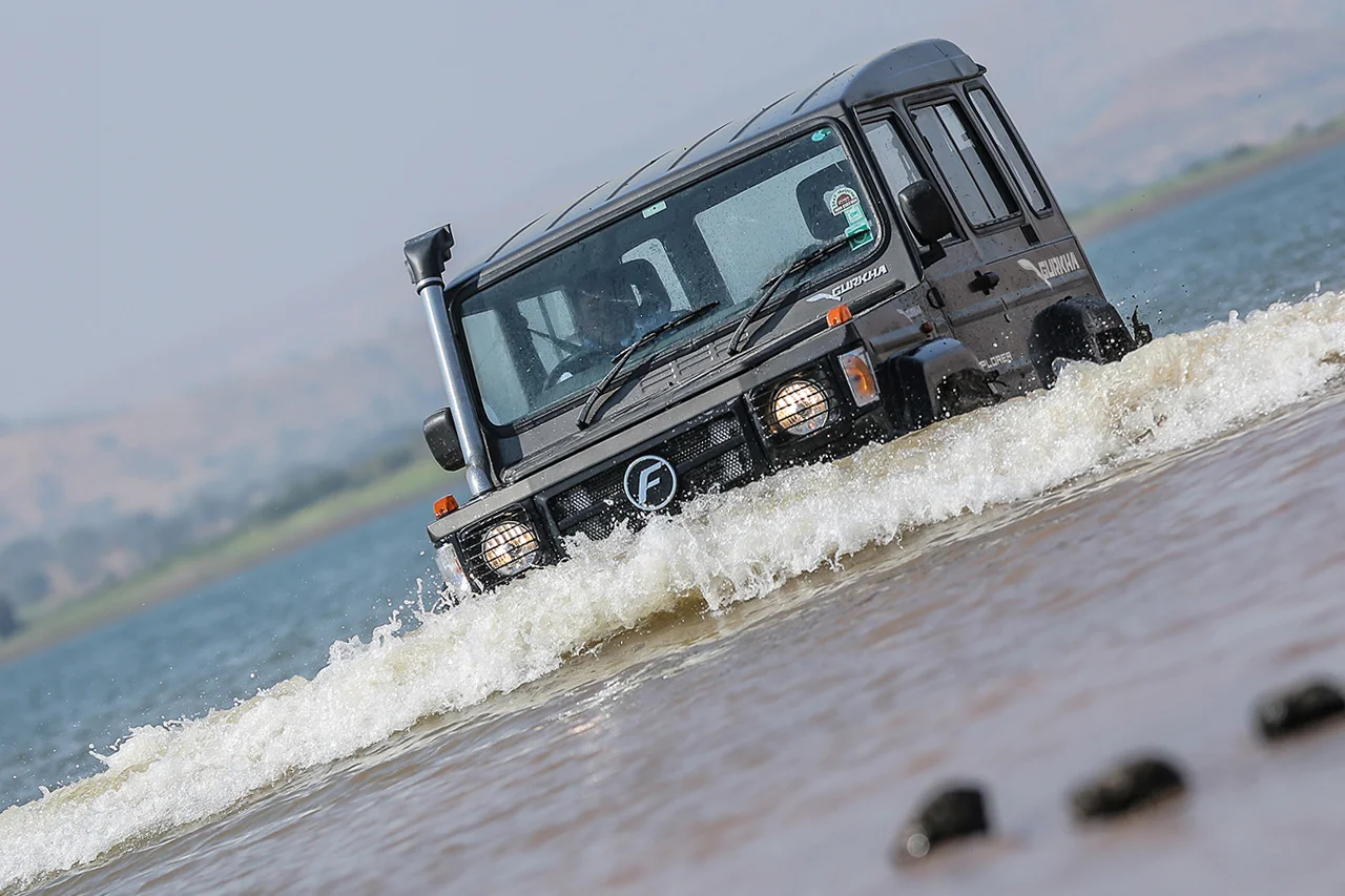 2017 Force Gurkha Xplorer water crossing