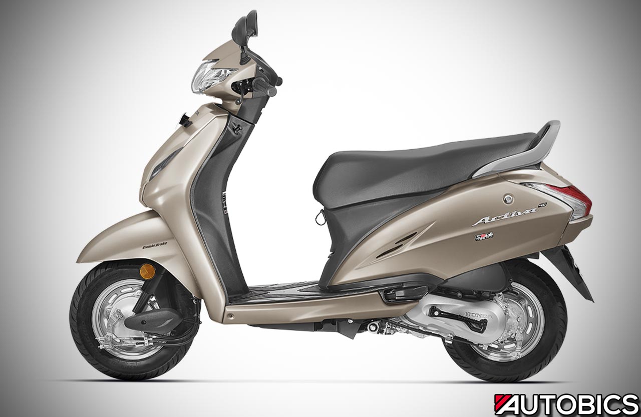 2017 Honda Activa 4G Matte Selene Silver Metallic