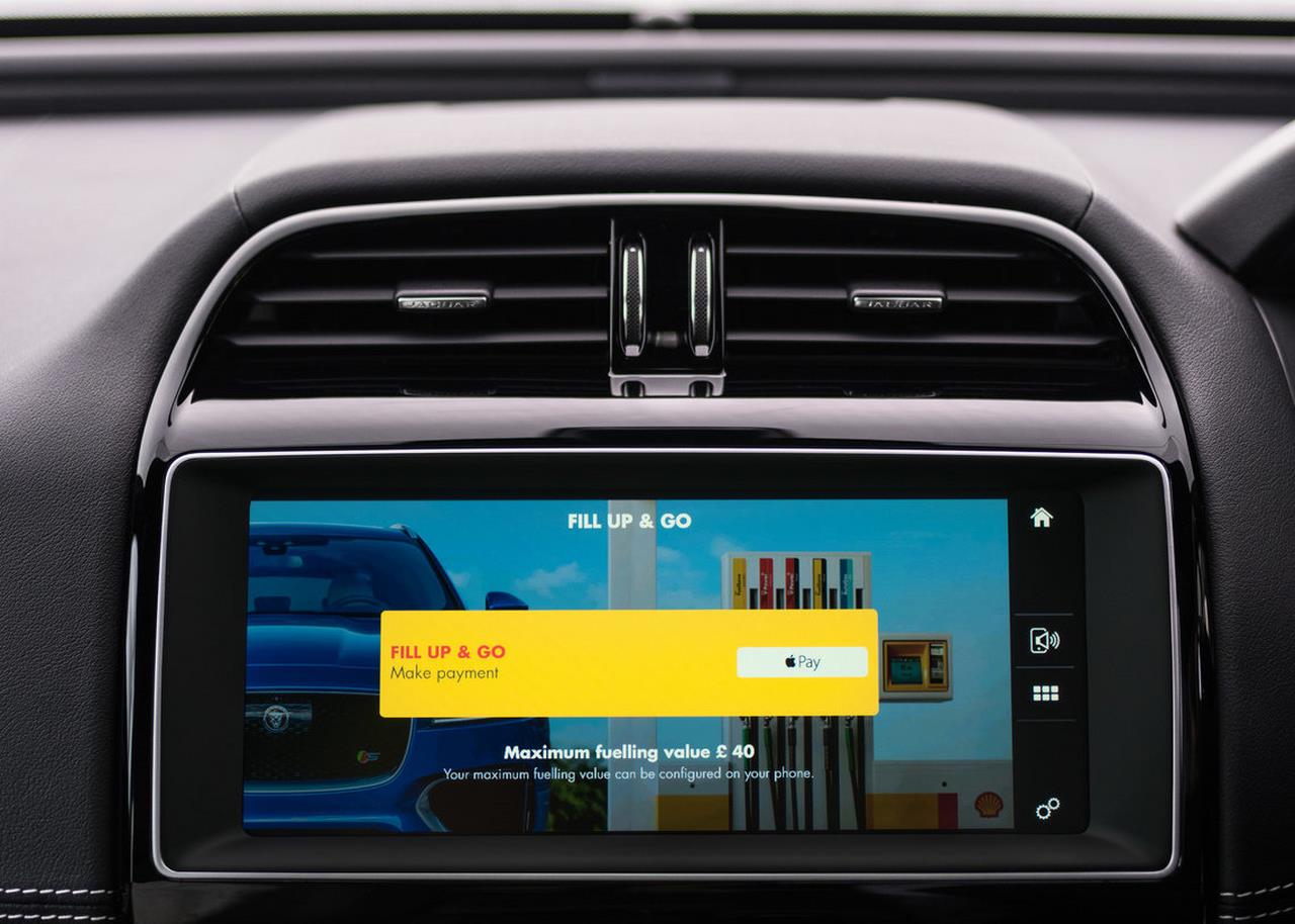 2017 Jaguar XE Shell app Apple Pay