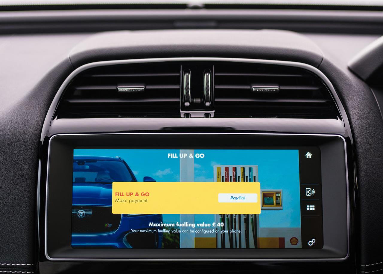 2017 Jaguar XE Shell app Paypal