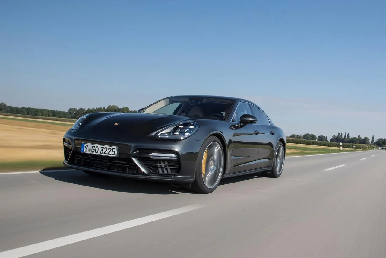 2017 Porsche Panamera Turbo front quarter rolling