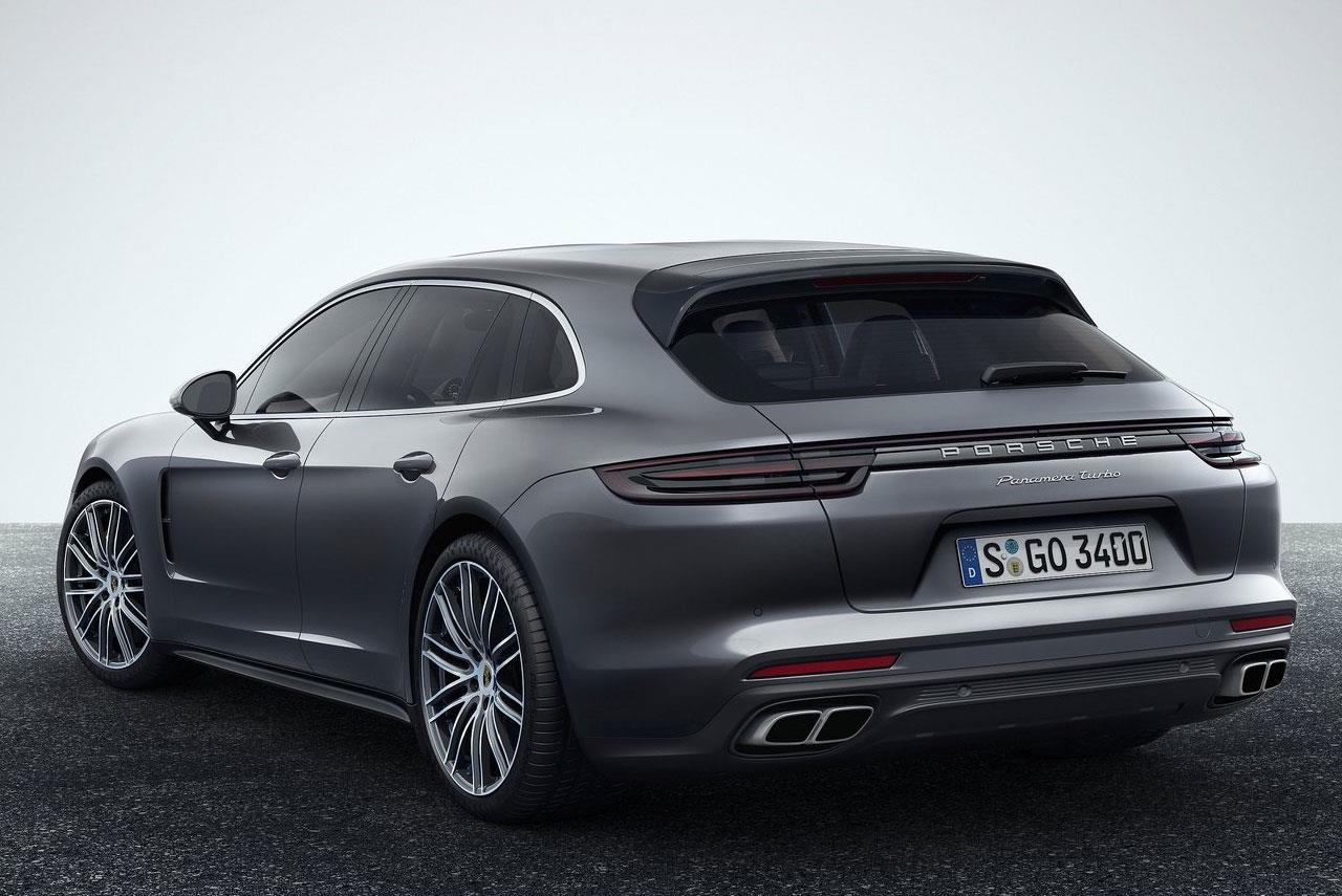 2018 Porsche Panamera Sport Turismo rear left quarter angle