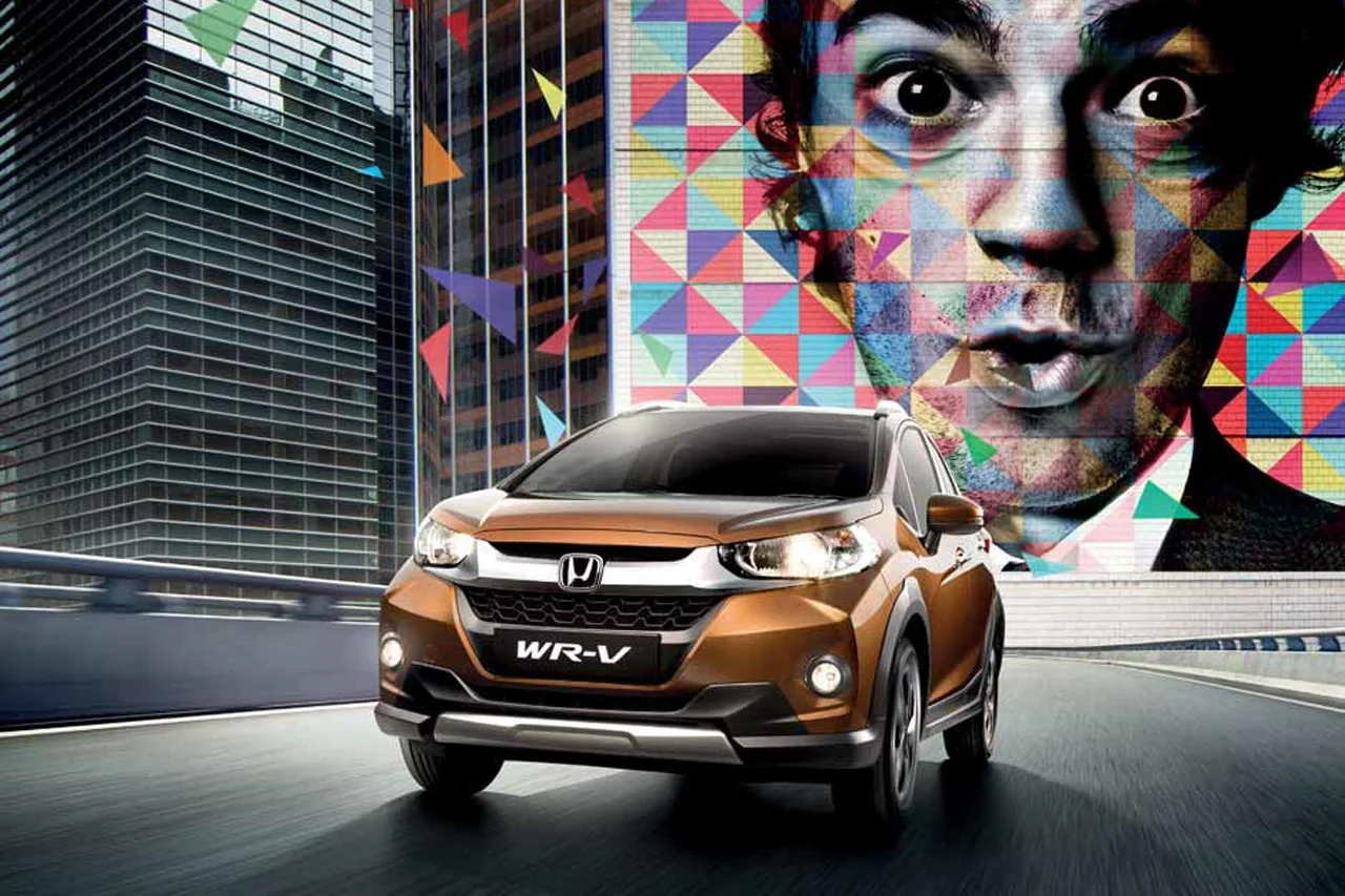 Honda WR-V India front in motion