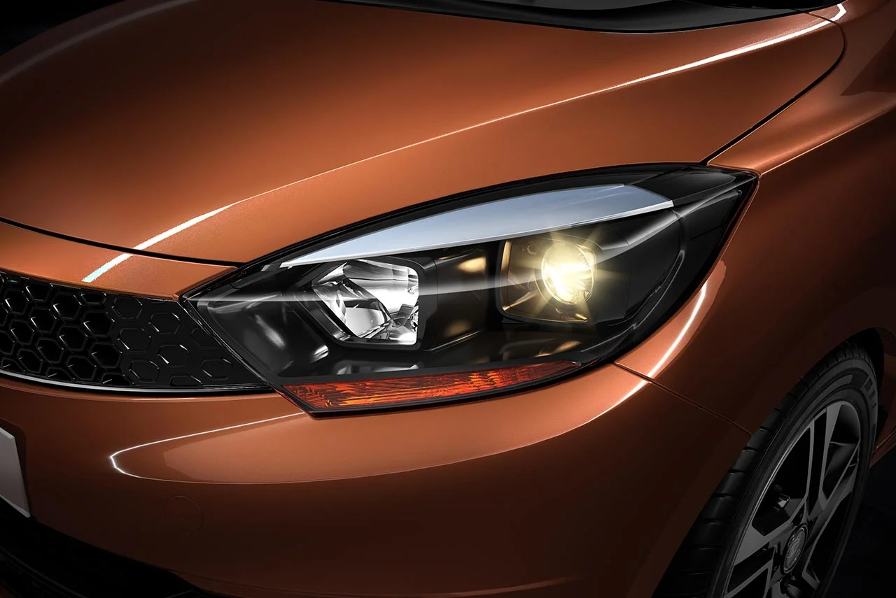 Tata Tigor smoked projector headlamps
