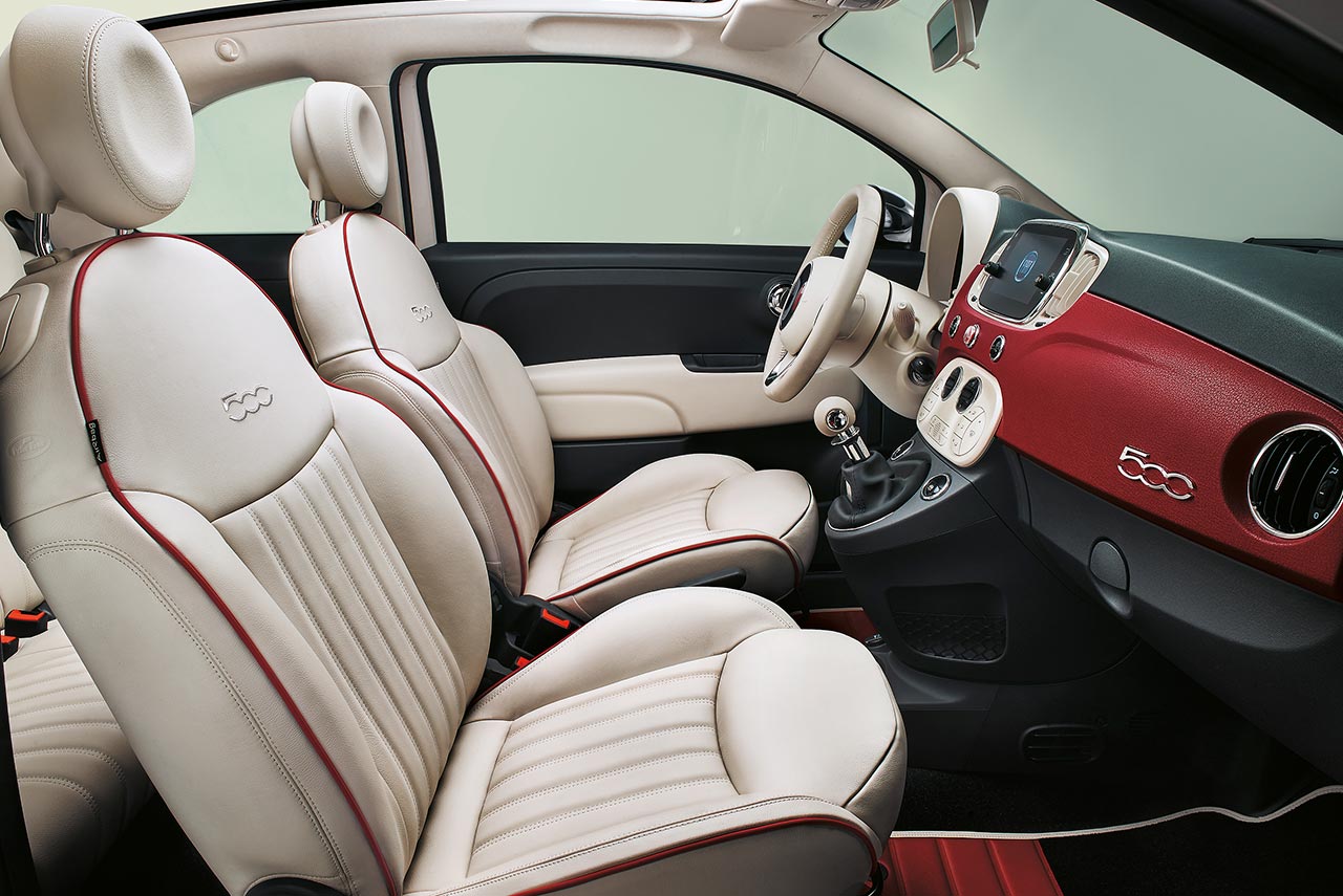 2017 Fiat 500-60TH front seats