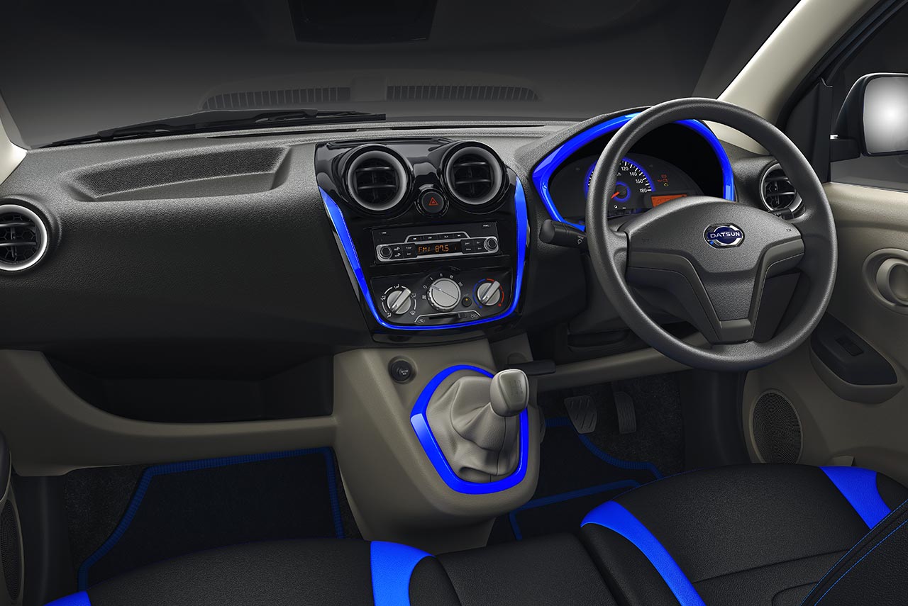 Datsun Go and Datsun Go Anniversary Edition interior 