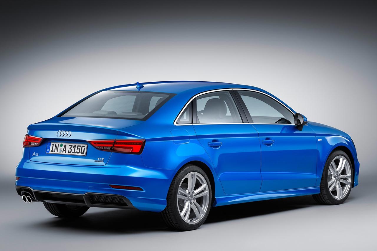 New 2017 Audi A3 Sedan rear right quarter