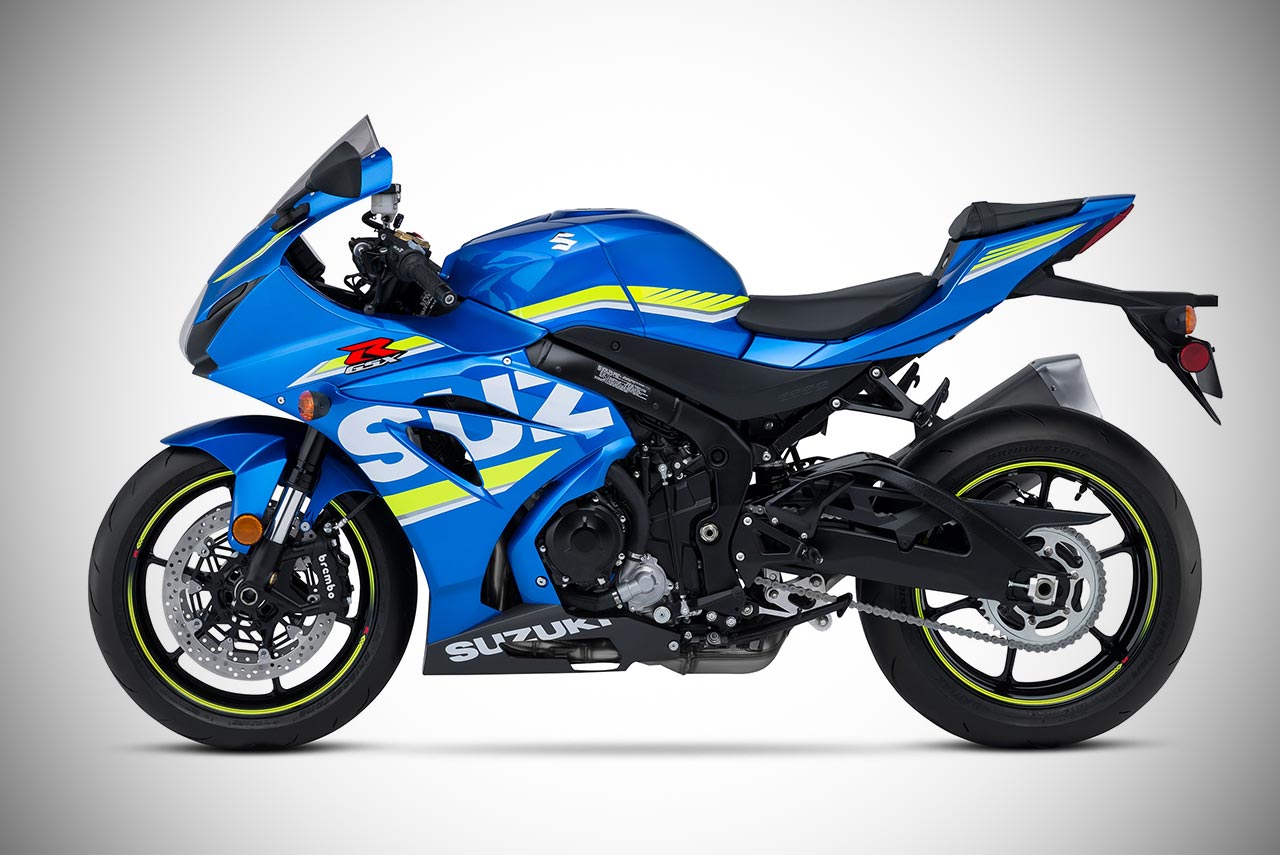 2017 suzuki gsx-r1000 metallic triton blue left side