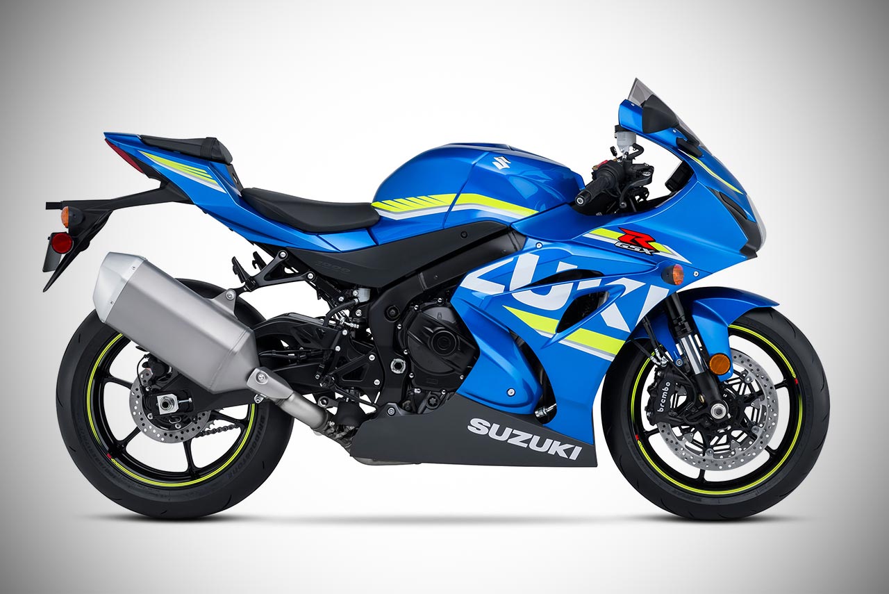2017 suzuki gsx-r1000 metallic triton blue right side