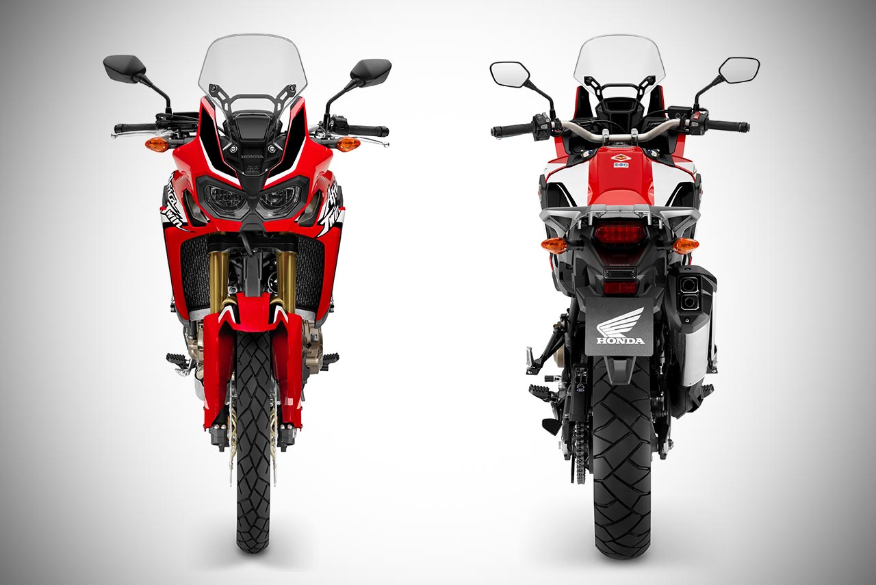 honda africa twin front and rear studio