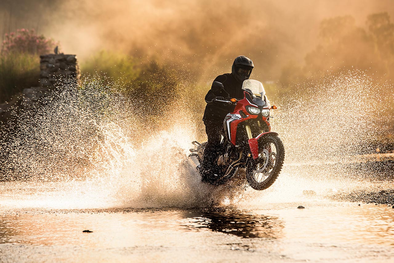 honda africa twin wheelie