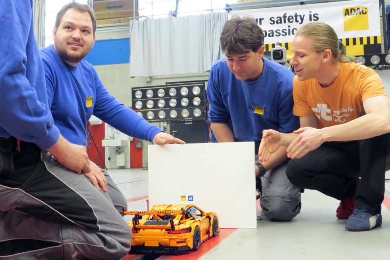 lego porsche crash test adac ct magazine setup