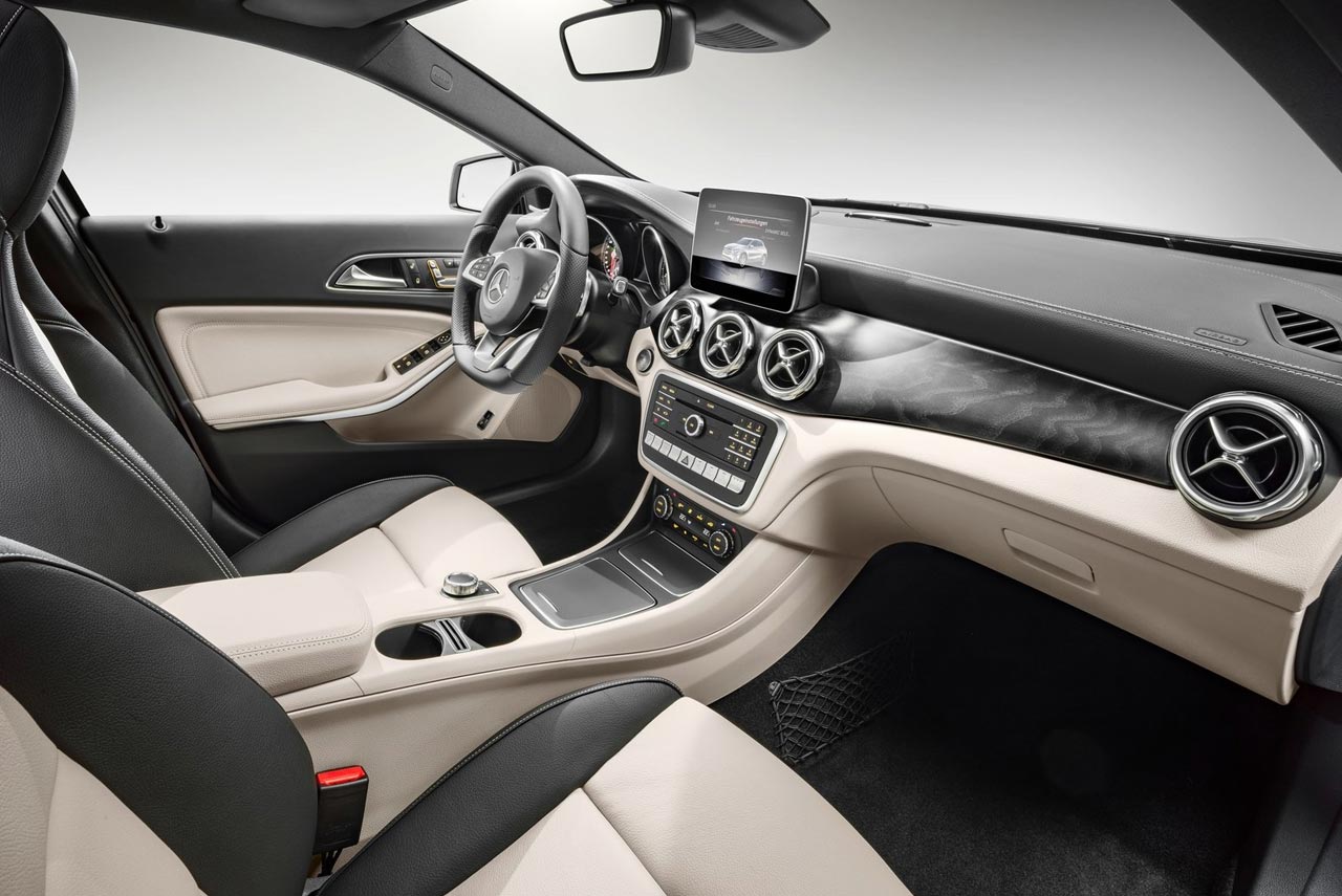 2017 mercedes benz gla interior artico sahara beige