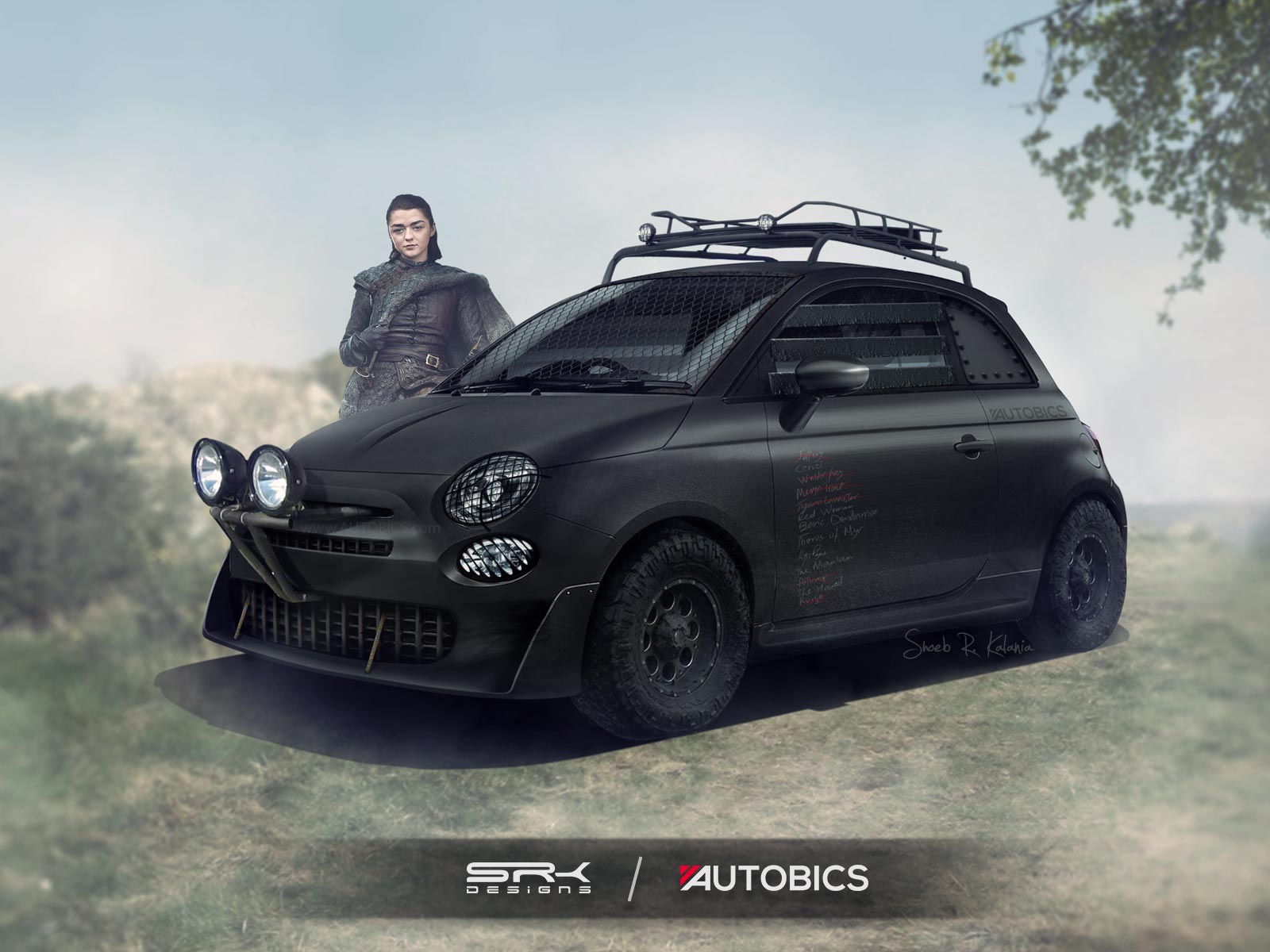 Arya Stark – Fiat 500 - Game of Thrones