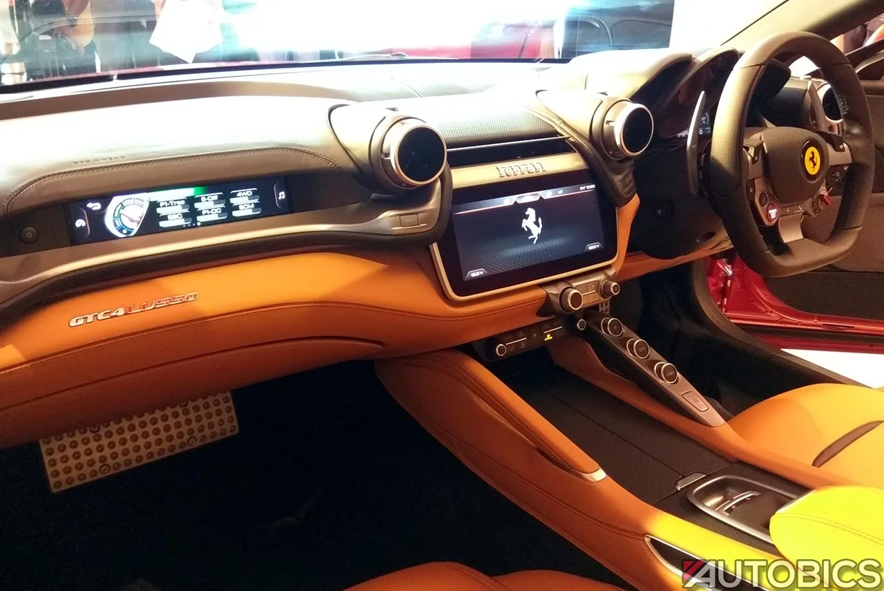 2017 ferrari gtc4lusso dashboard mumbai showroom
