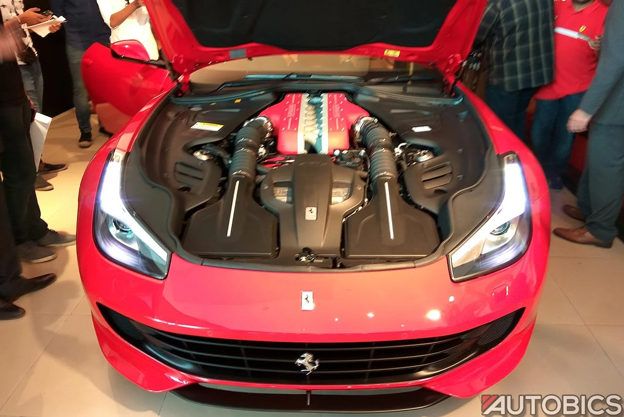 2017 ferrari gtc4lusso hood open mumbai showroom
