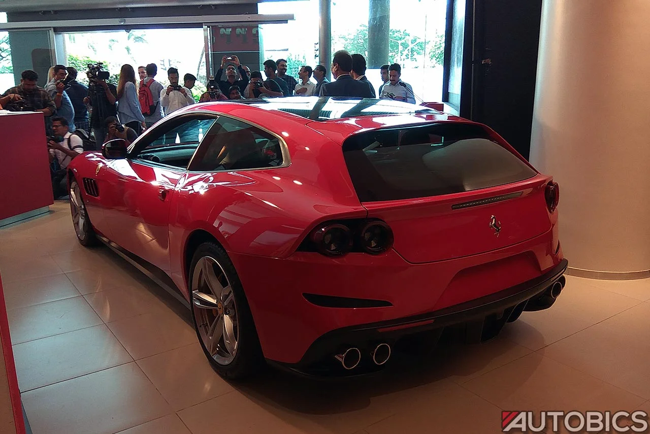 2017 ferrari gtc4lusso rear left mumbai showroom