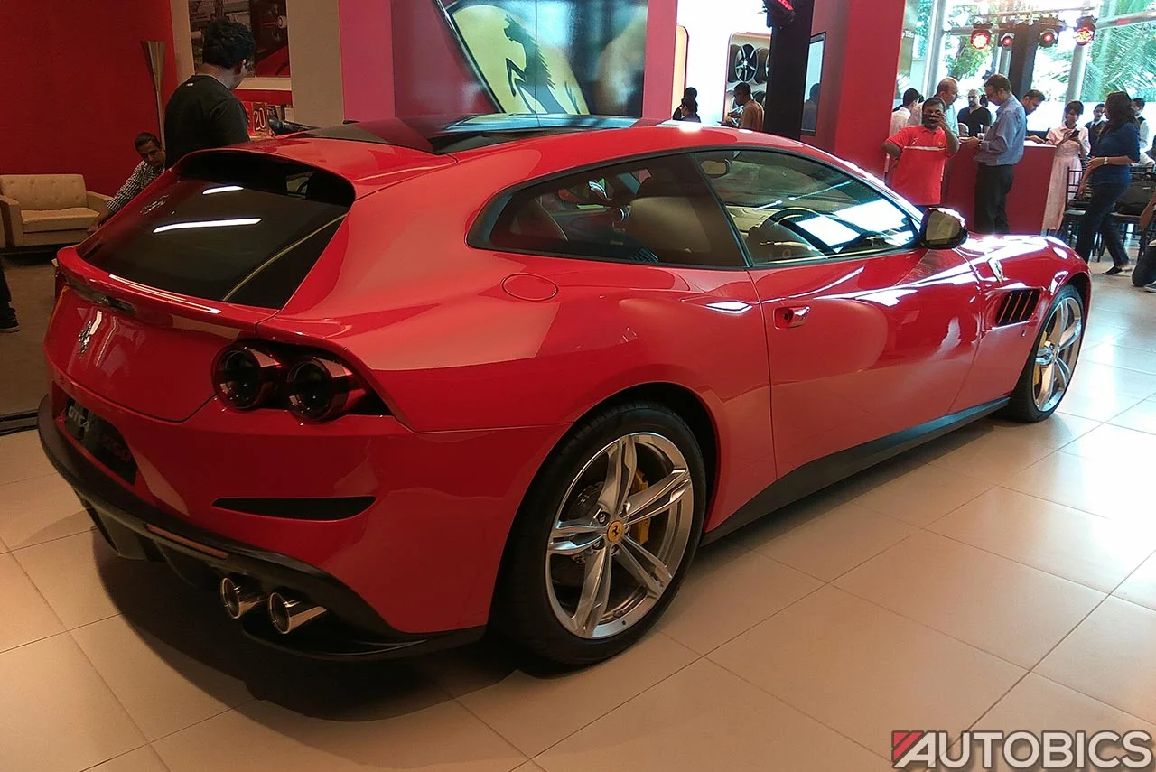 2017 ferrari gtc4lusso rear right mumbai showroom
