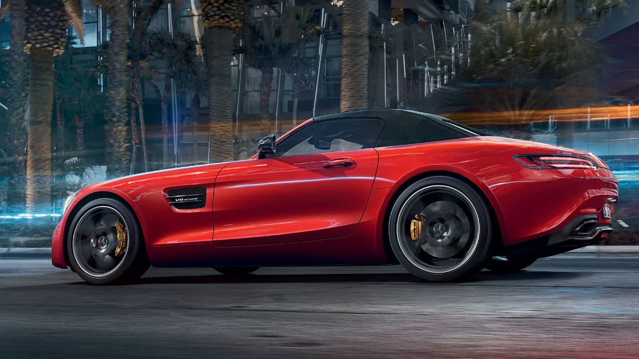 2017 mercedes-amg gt roadster rear left