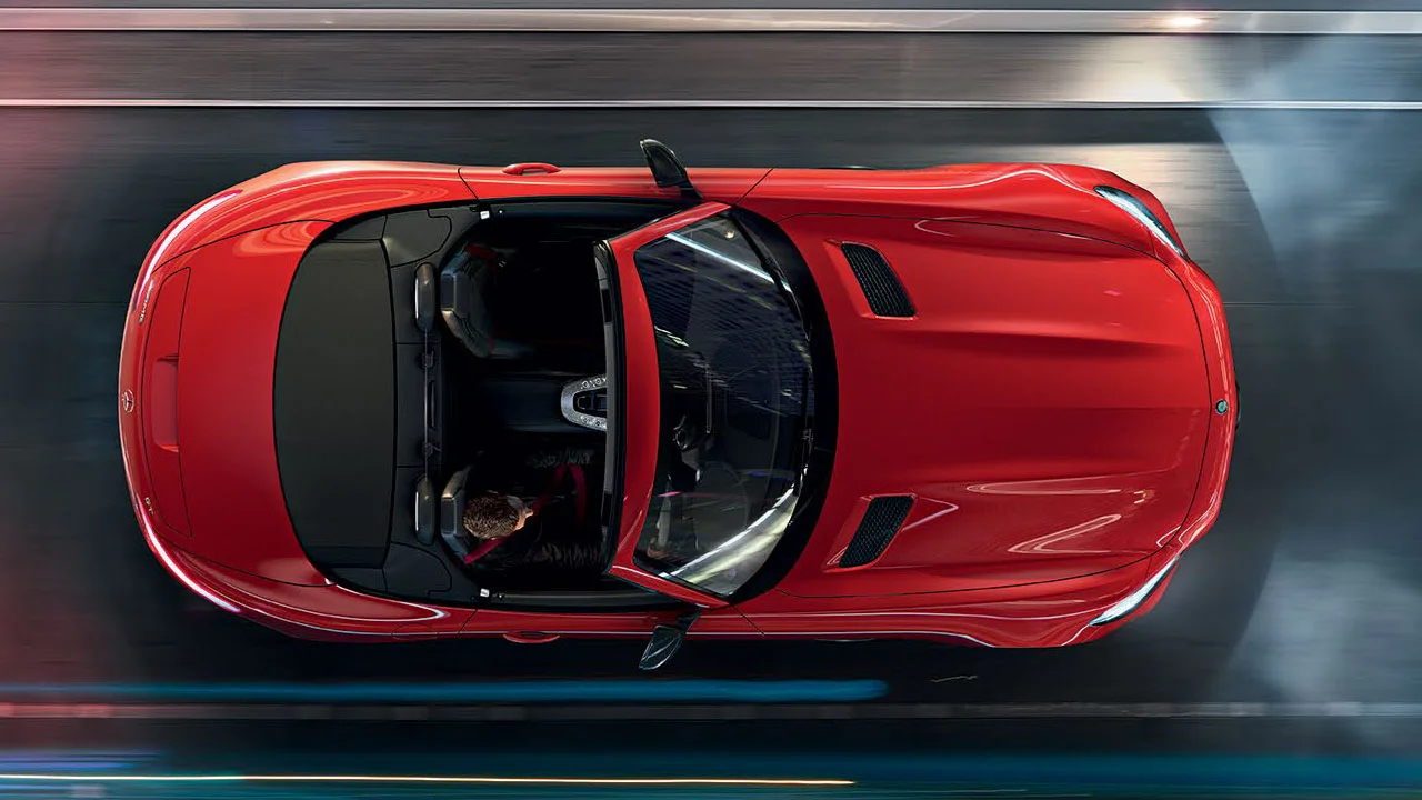 2017 mercedes-amg gt roadster top roof down