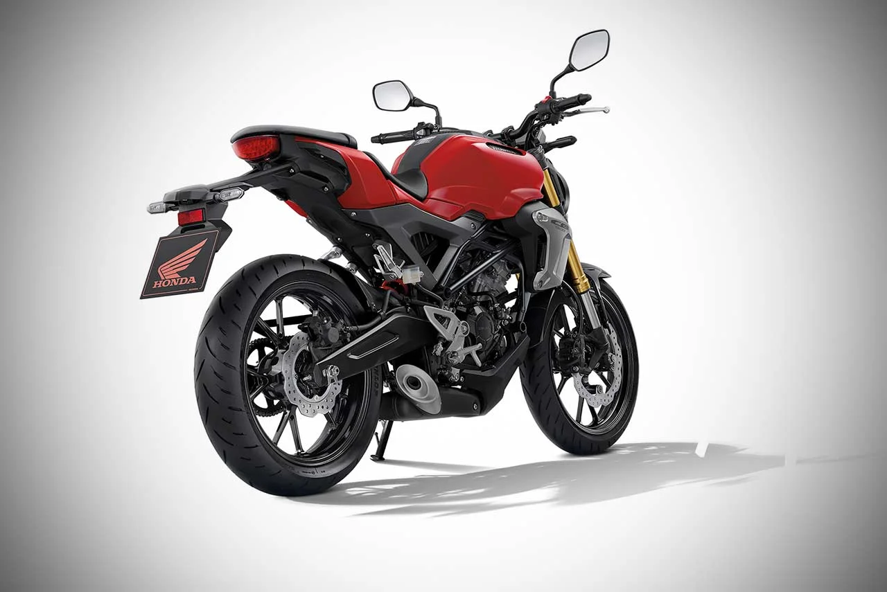 2017 honda cb150r exmotion millennium red rear