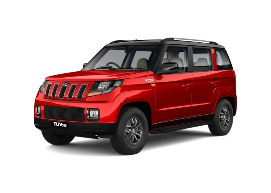 2017 Mahindra TUV300 T10 Variant Launched In India; Comes With Enhanced Exterior And Interior 4 2017 mahindra tuv red black dual tone