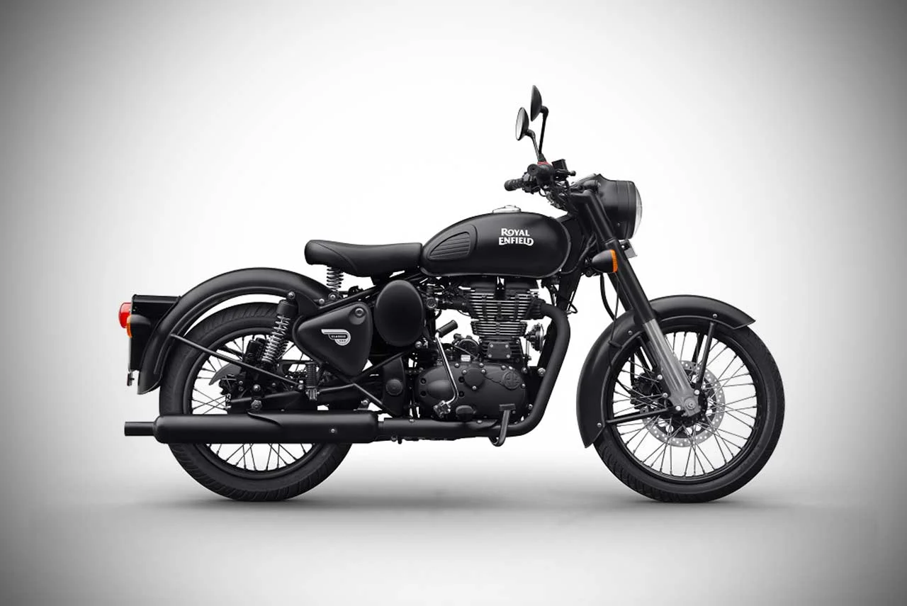 2017 royal enfeild classic 350 gun metal grey front pr