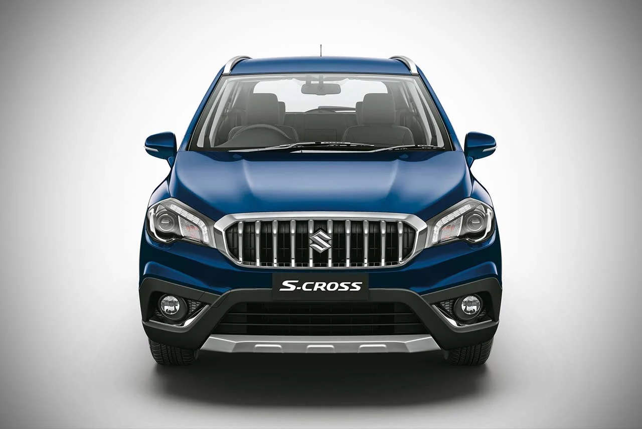 new maruti suzuki scross nexa blue front pr