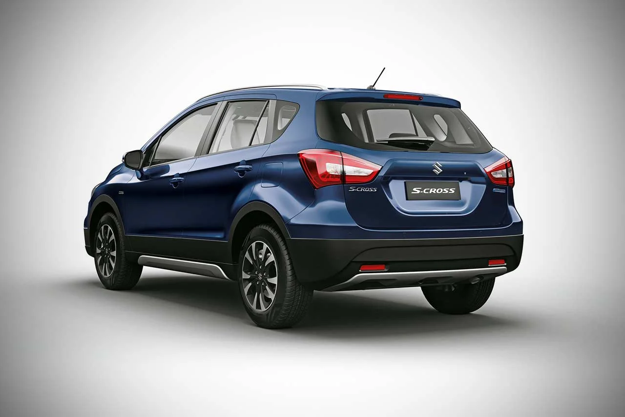new maruti suzuki scross nexa blue rear left pr