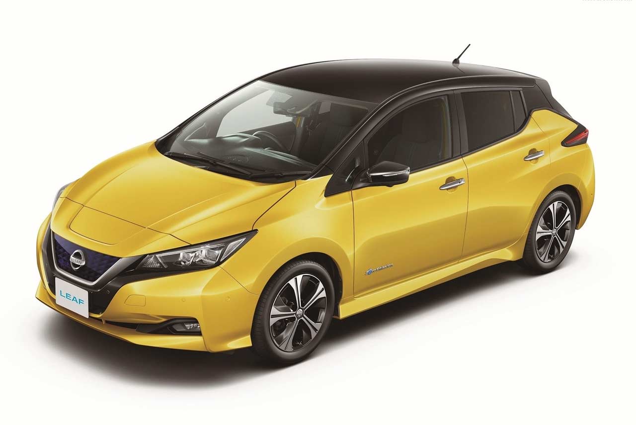 new nissan leaf 2018 yellow black roof | AUTOBICS