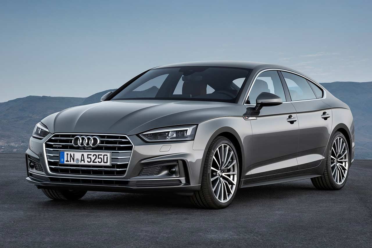 2017 audi a5 sportback front quarter grey pr