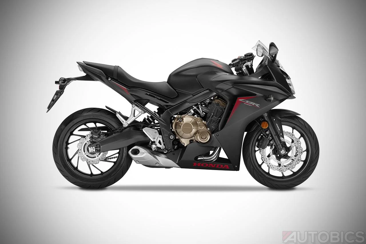 Bookings Open for the New 2017 Honda CBR650F in India; Priced at INR 7.30 Lakh 10 2017 honda cbr650f Gunpowder Black Metallic studio side