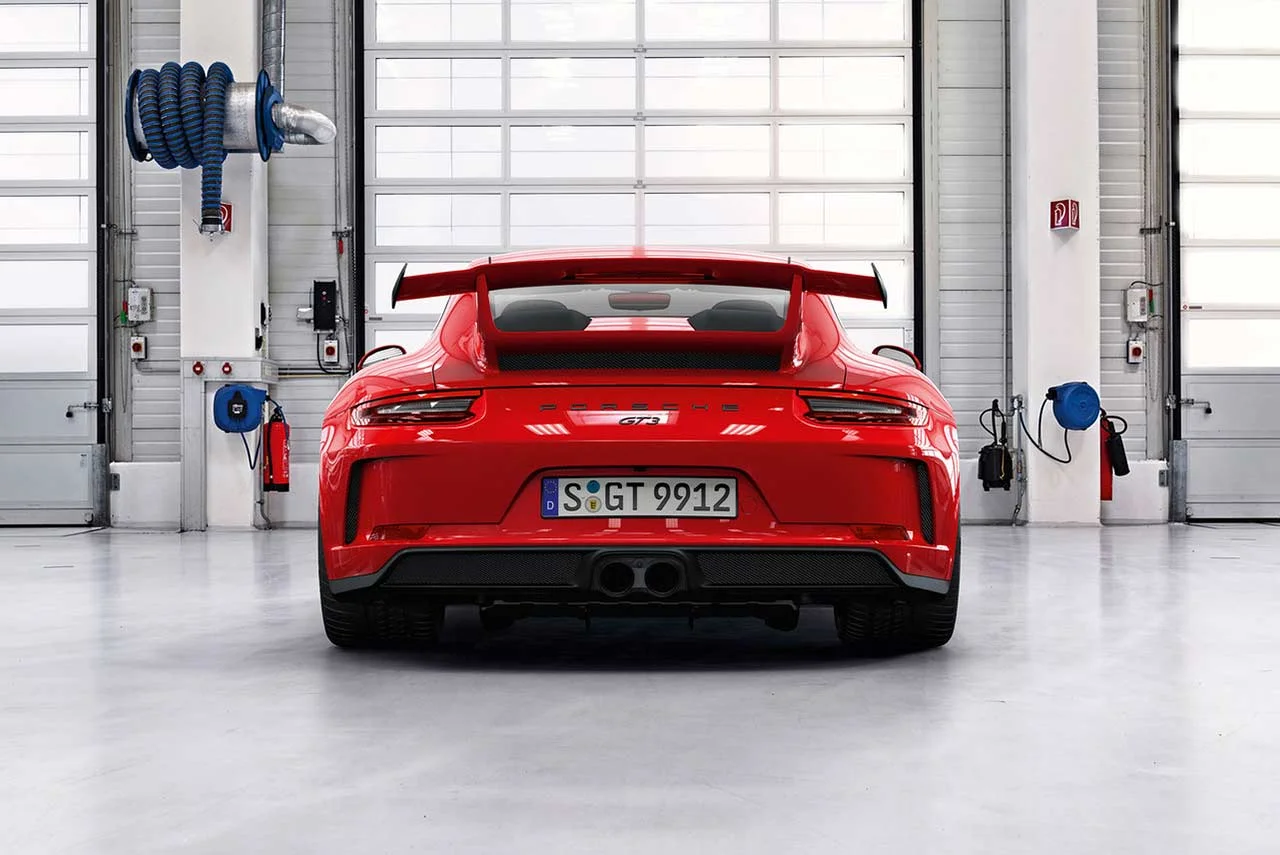 The New 2018 Porsche 911 GT3 launched in India; Priced at INR 2.2 Crore 4 2018 porsche 911 gt3 red rear pr