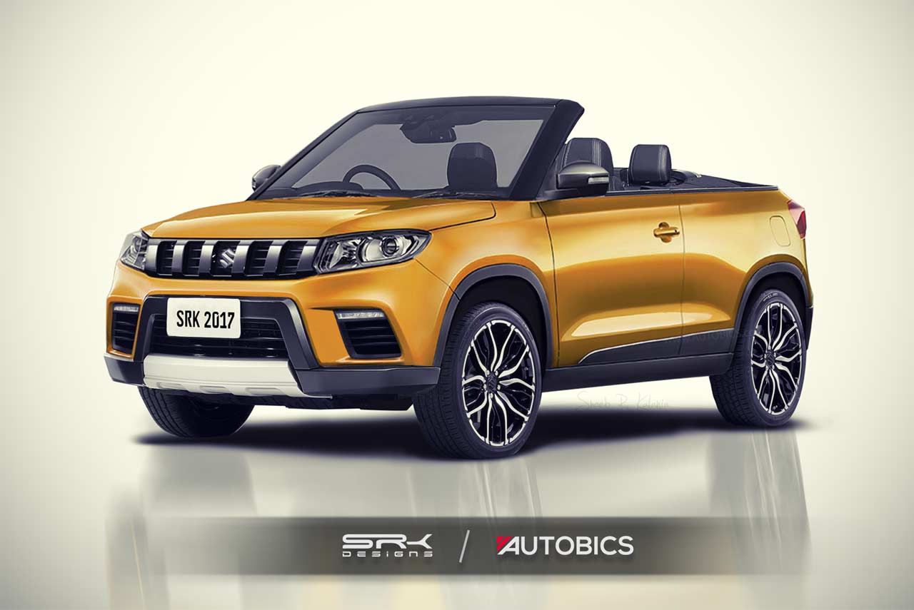 maruti suzuki vitara brezza modified convertible suv