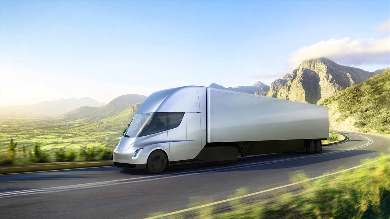 tesla electric semi truck 2019 pr