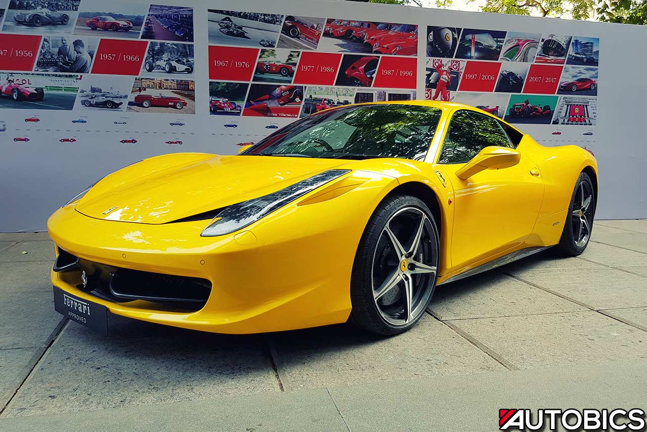 Ferrari 458 Italia Yellow Mumbai FFerrari 458 Italia Yellow Mumbai Front Quarterront Quarter