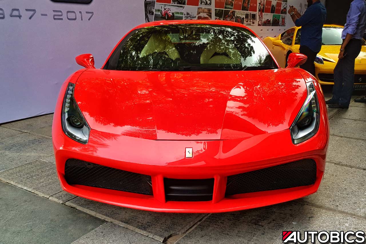 Ferrari 488 GTB Red Mumbai Front
