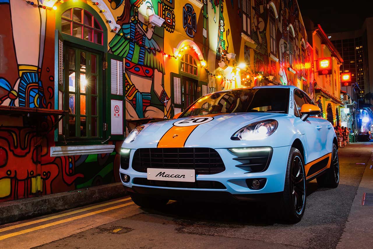 Porsche Macan Gulf Design Haji Lane Singapore 2017