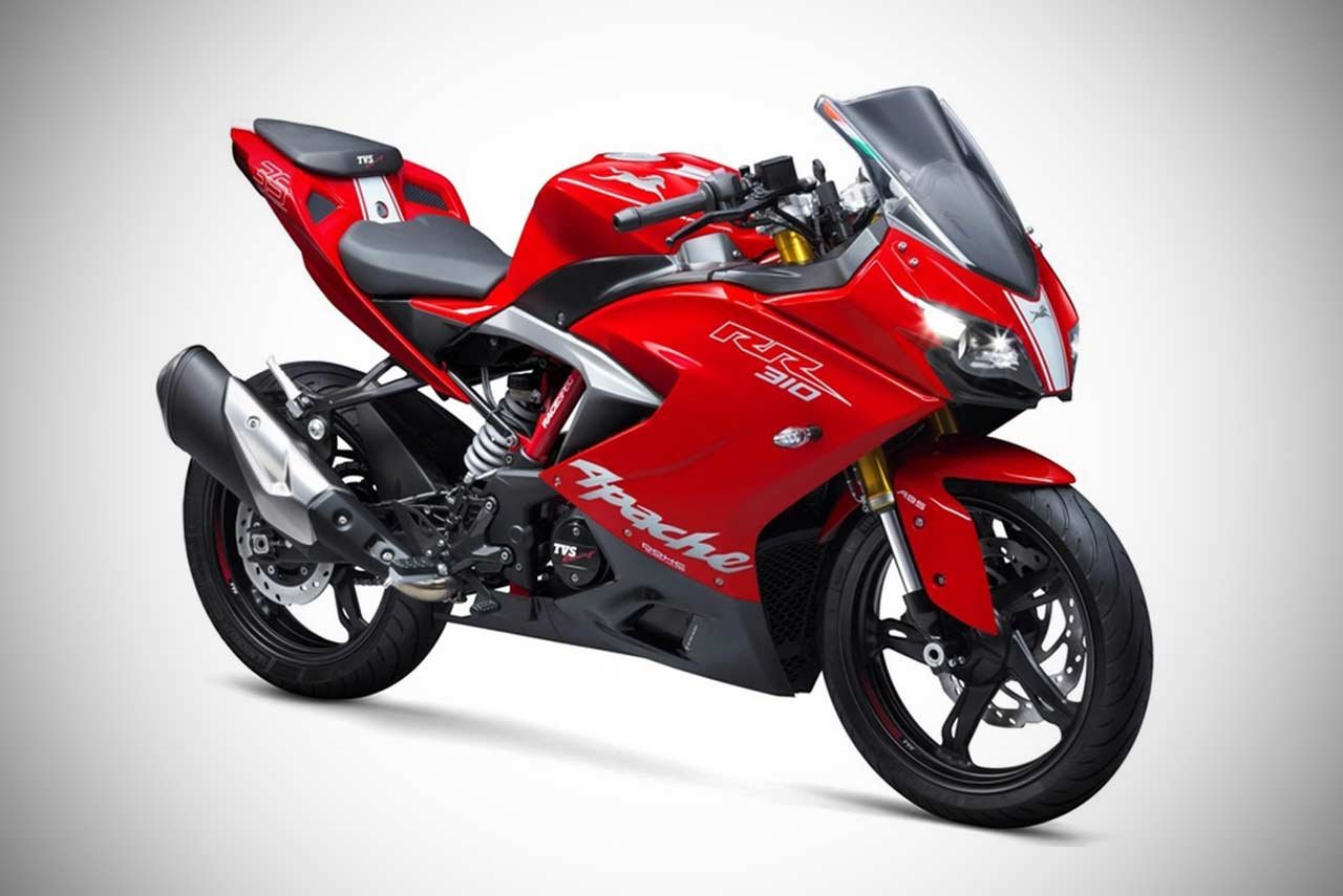 TVS Apache RR 310 Racing Red 2018 Front Quarter