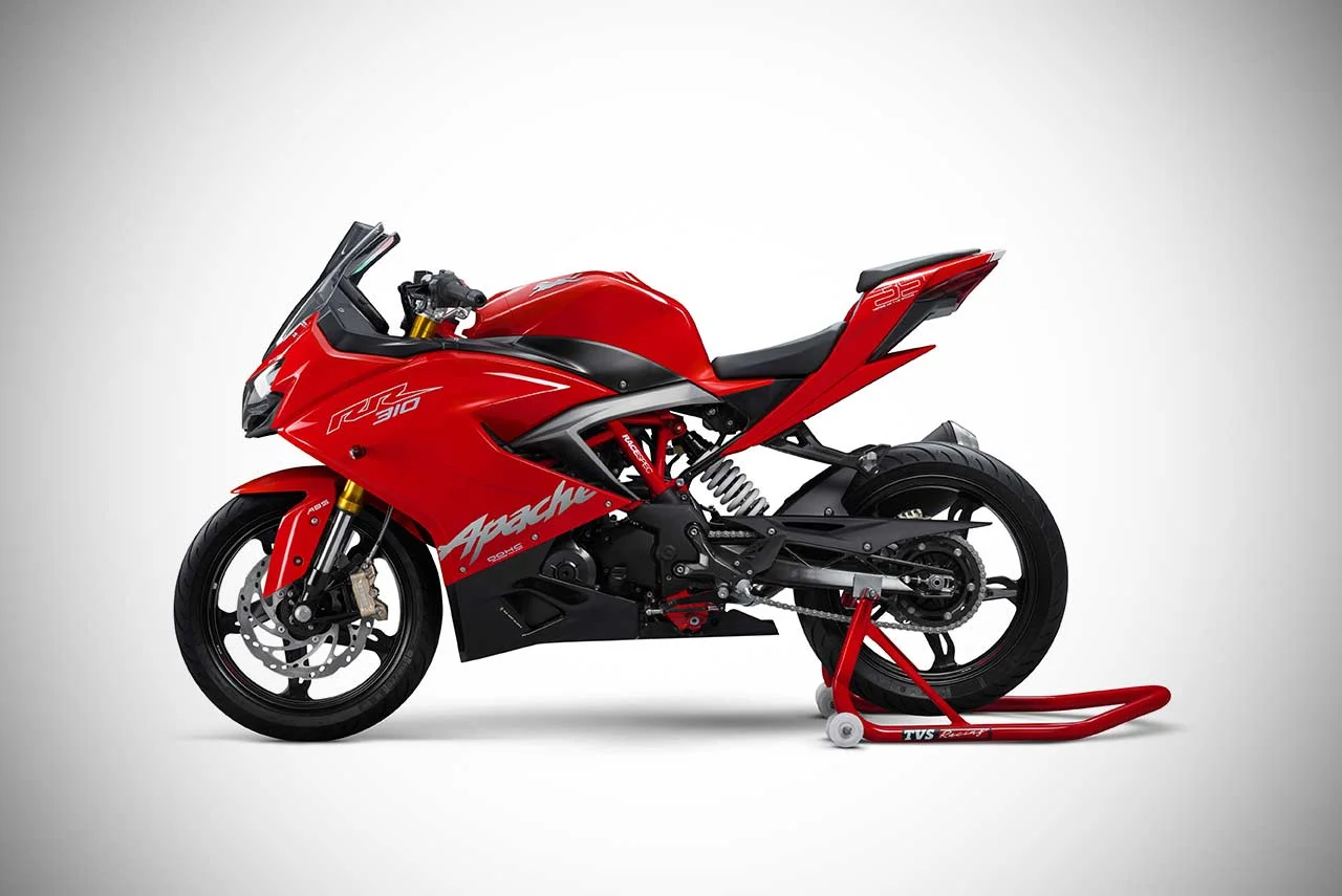 TVS Apache RR 310 Racing Red 2018 Left Side
