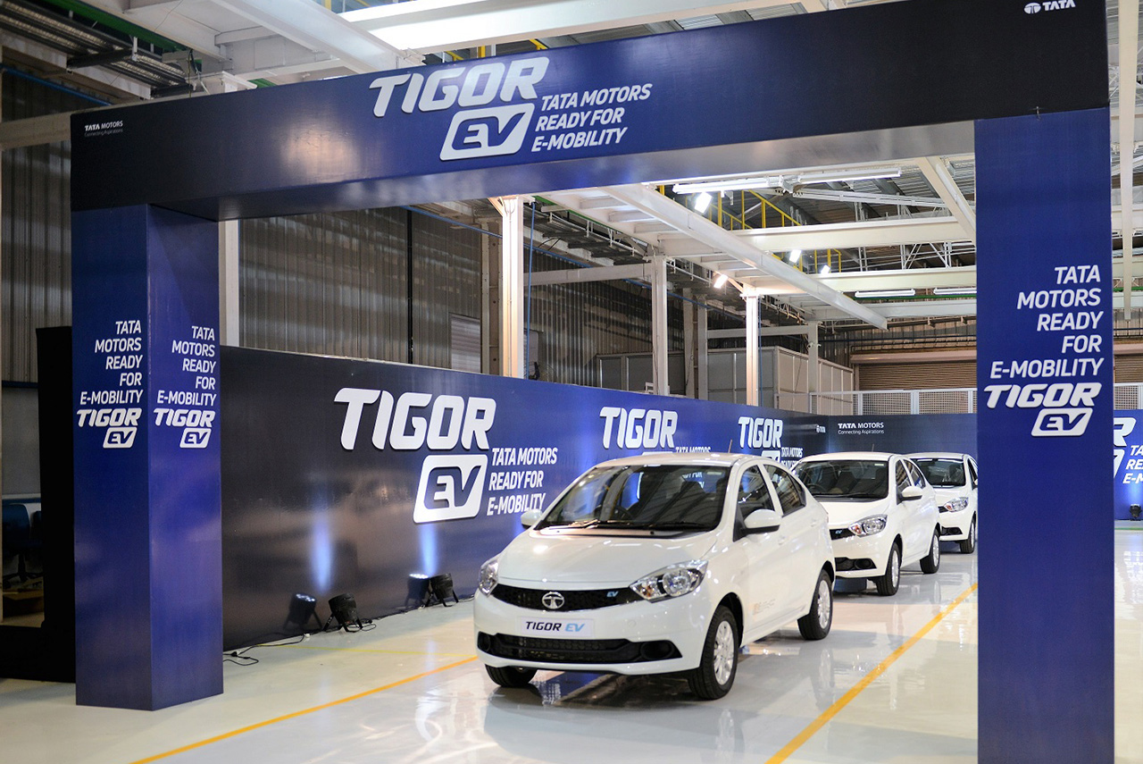 Tata Tigor EV Roll out Sanand Factory