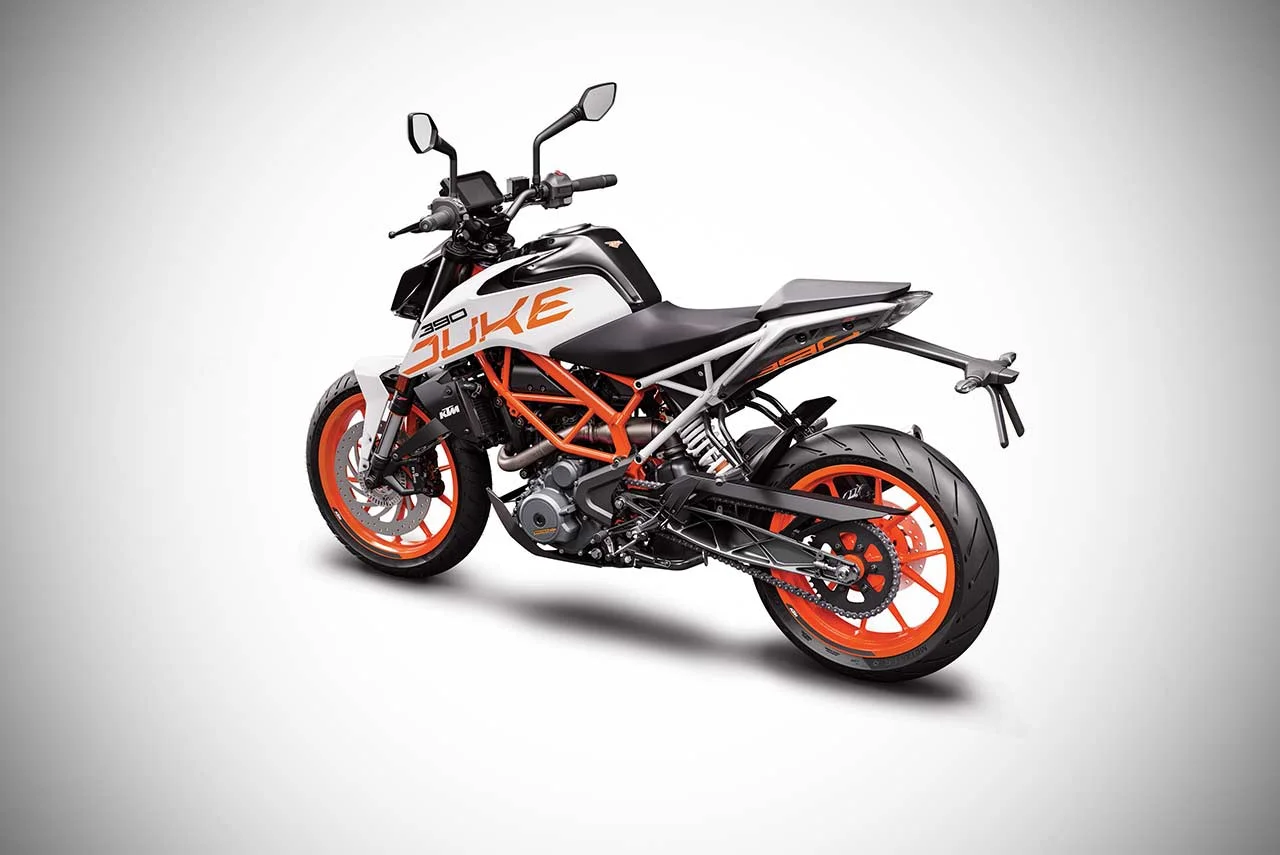 KTM 390 Duke White Colour Launched in India 3 KTM 390 Duke White 2017 Rear Left Studio