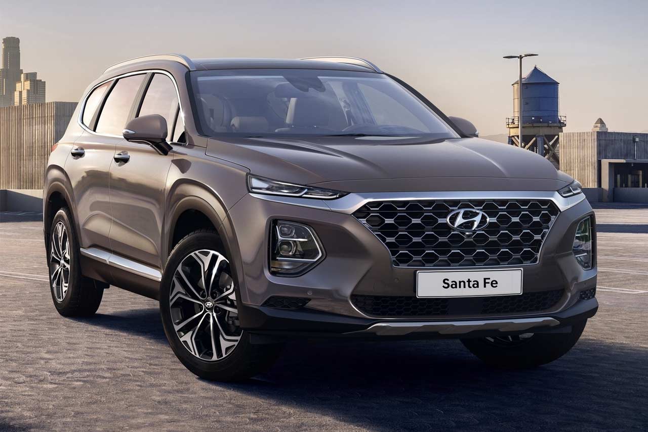 2019 Hyundai Santa Fe Brown Front Quarter