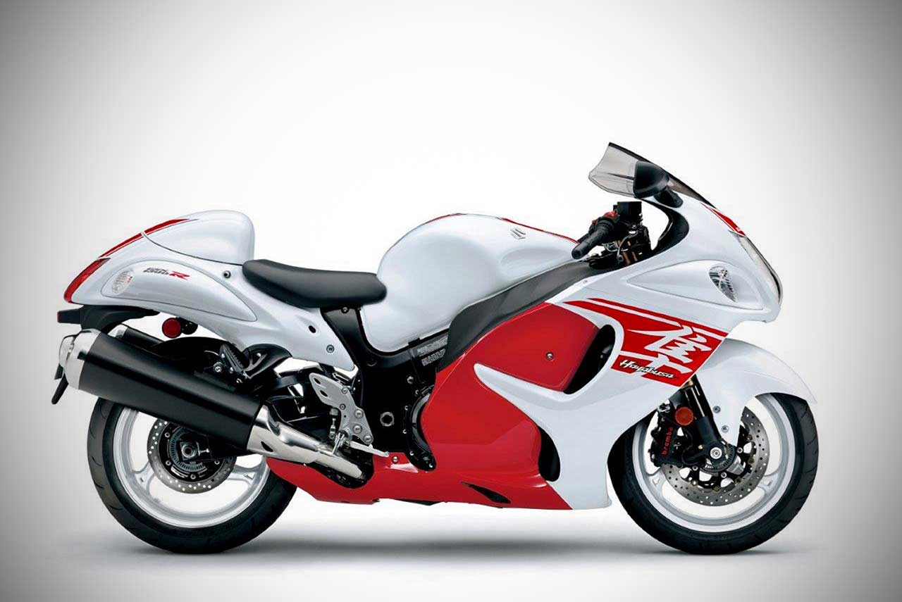 Hayabusa 2018 Pearl Mira Red, Pearl Glacier White