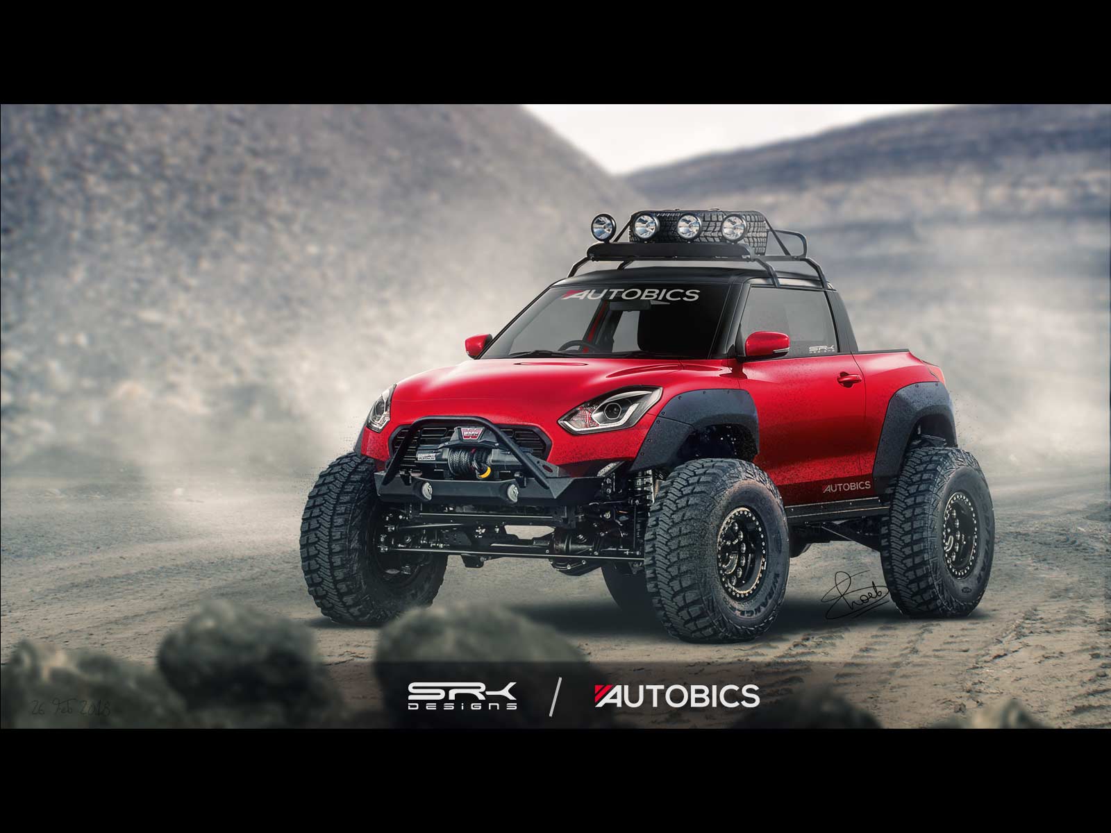 Suzuki Swift Offroad Buggy Rendering by SRK Designs