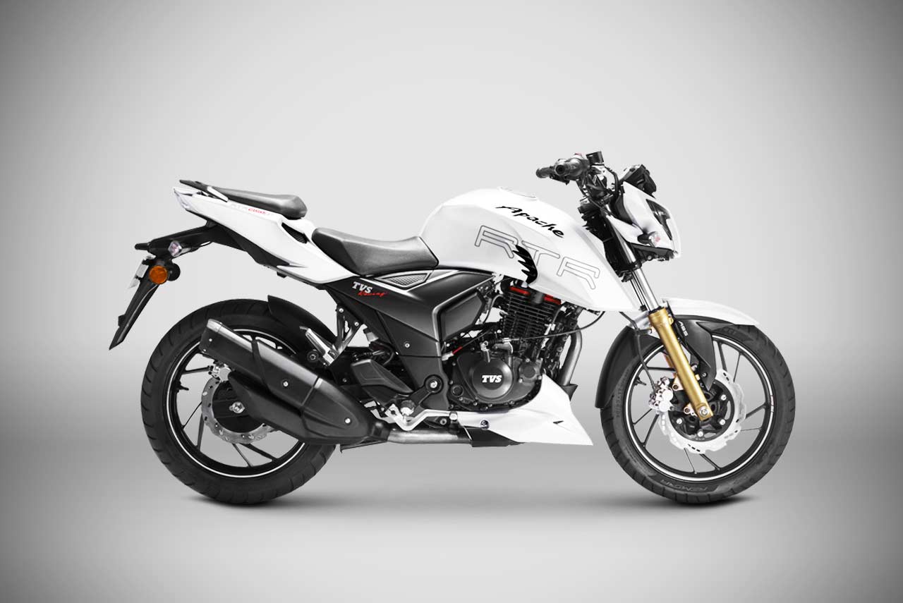 TVS Apache RTR 200 4V ABS White 2018