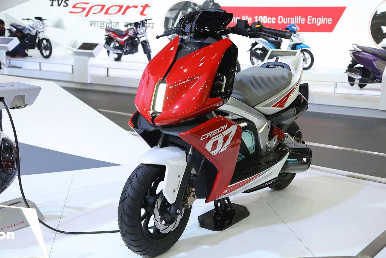 TVS Creon Electric Scooter Concept Auto Expo 2018