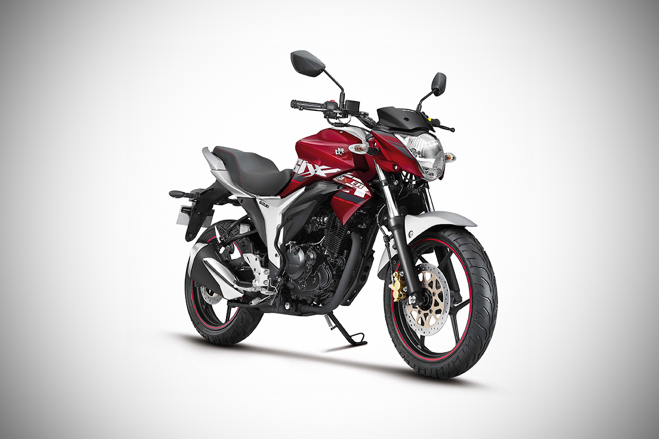 2018 Suzuki Gixxer Candy Sonoma Red Metallic - Sonic Silver