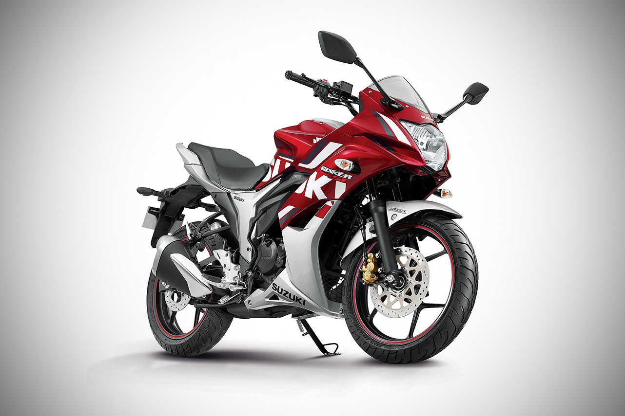 2018 Suzuki Gixxer SF Candy Sonoma Red Metallic - Sonic Silver