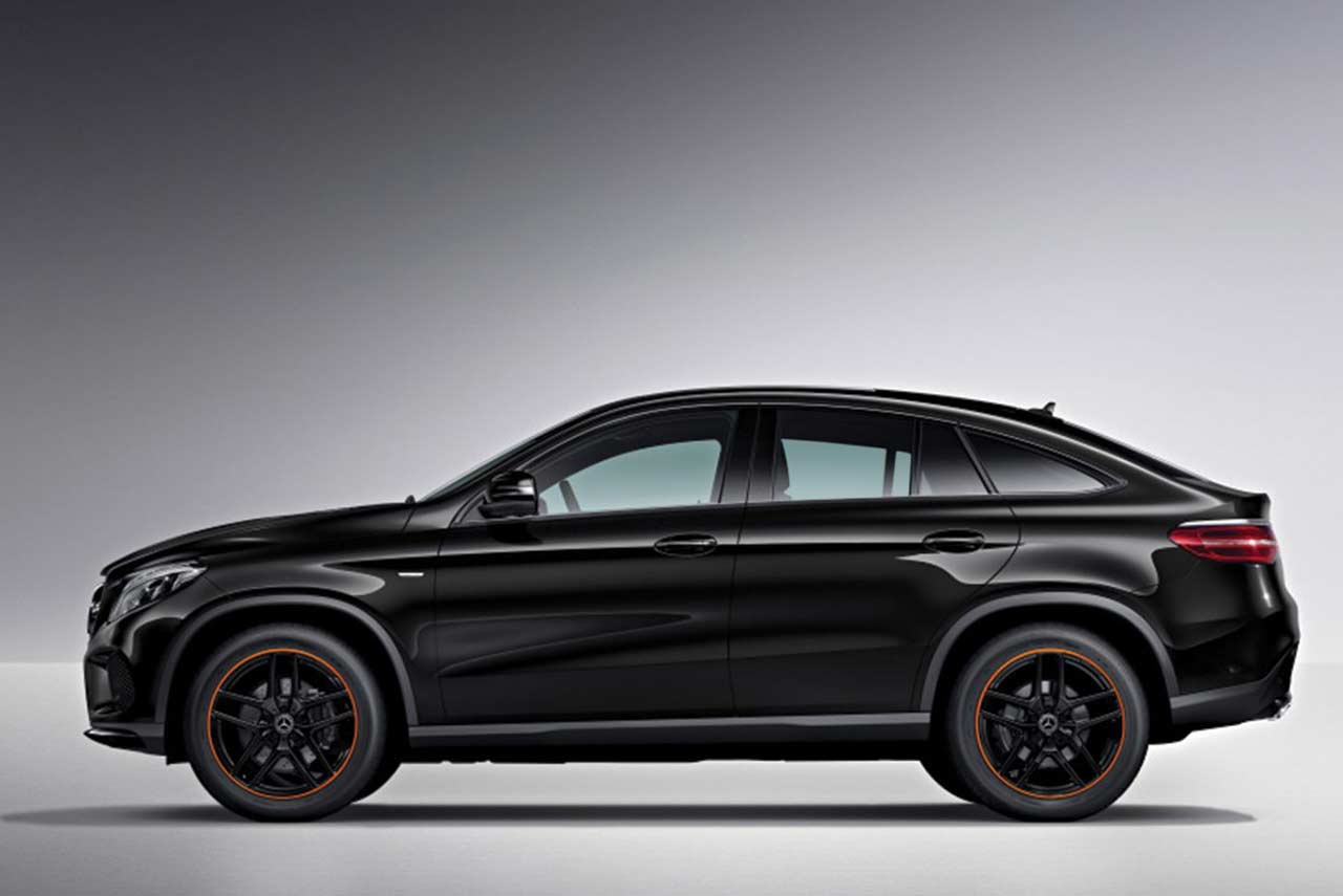 2018 Mercedes-AMG GLE 43 4MATIC Coupe OrangeArt Edition Obsidian black Side